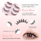 Soft Natural Long False Eyelashes