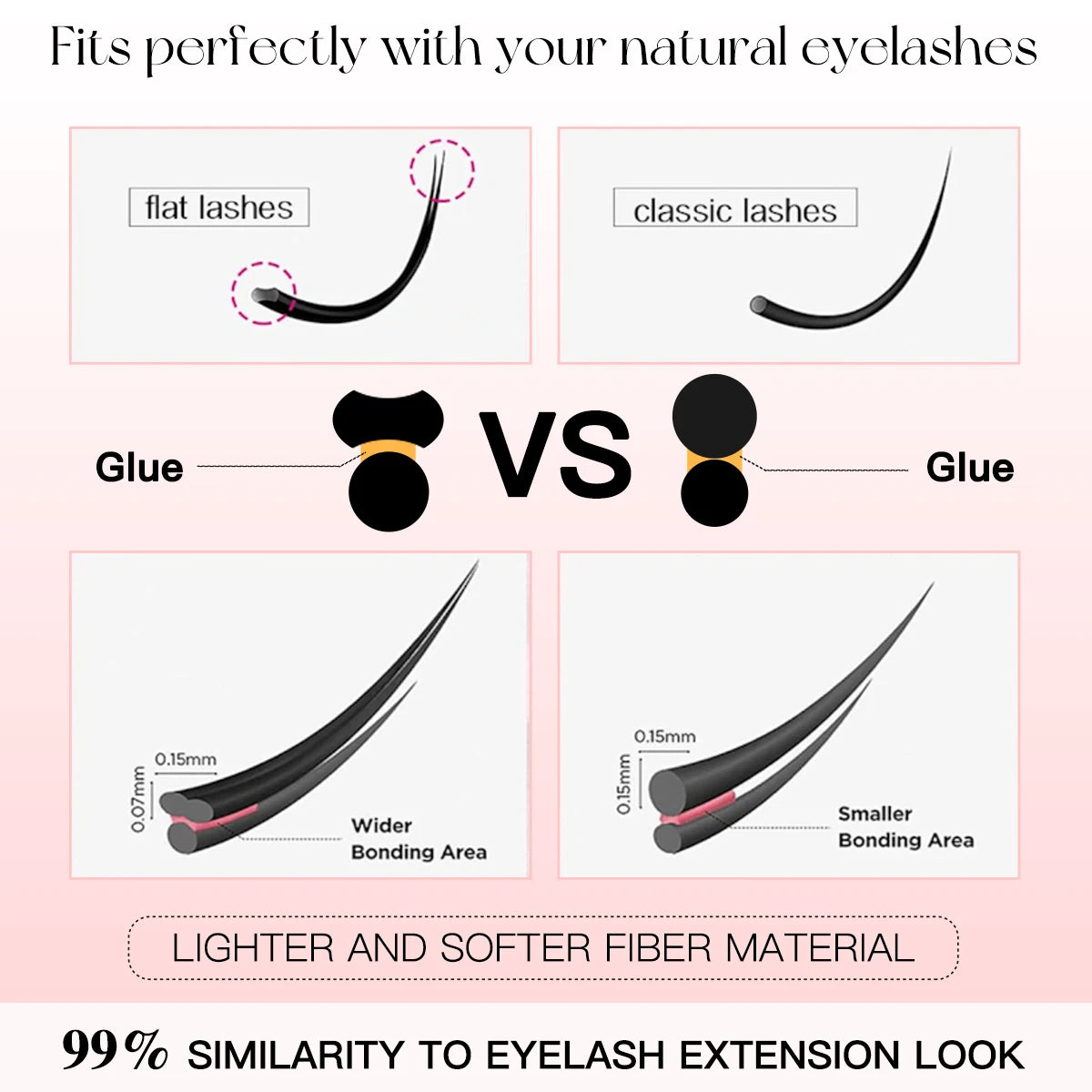 Soft Natural Long False Eyelashes