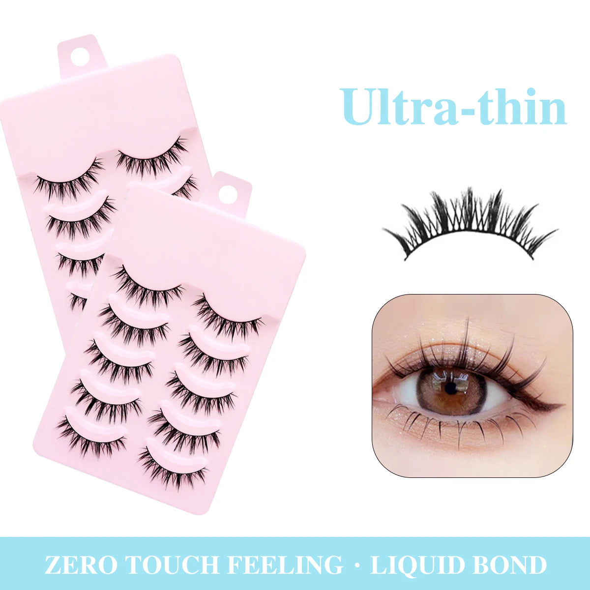Soft Natural Long False Eyelashes